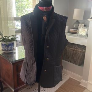 Talbots Chocolate Brown Vest M